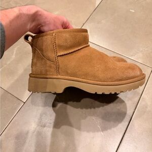Uggs Tan Suede Ankle Boots